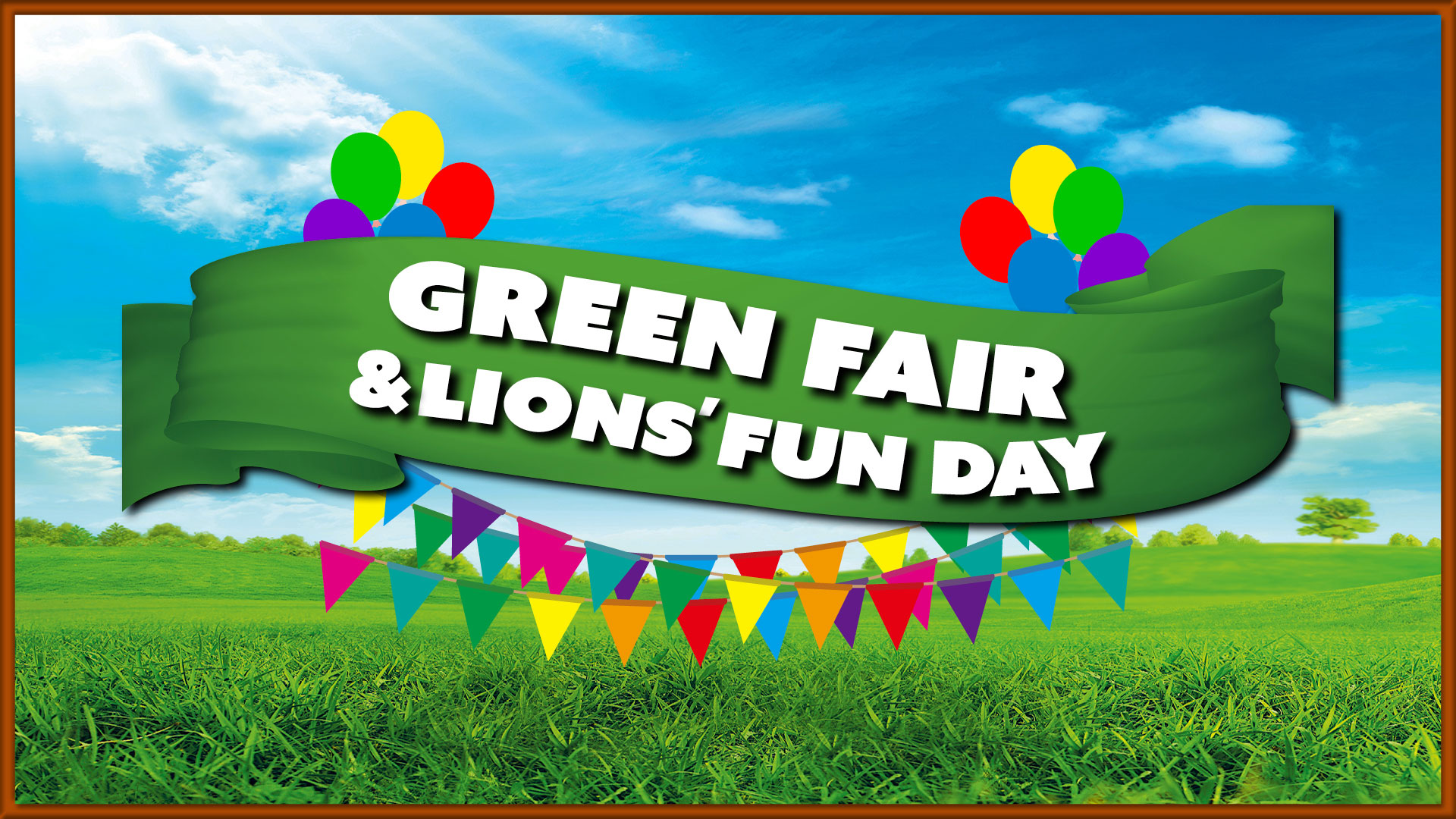 Green Fair and Lions' Fun Day Logo