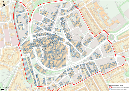 Redditch Town Centre Map