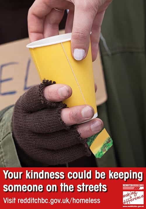 Your kindness could be keeping someone on the streets