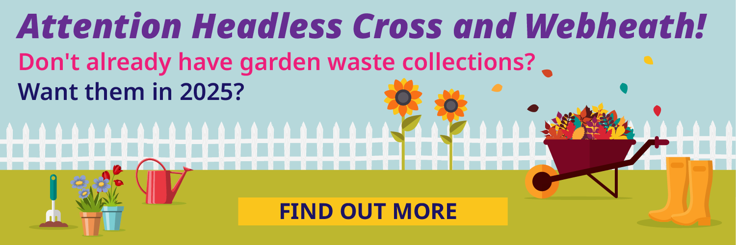 Live in Headless Cross or Webheath? Thinking of having our garden waste service? Find out more here!